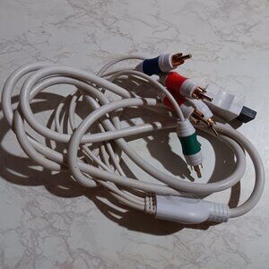 Nintendo Wii Component Cable Tested All White HD Cord